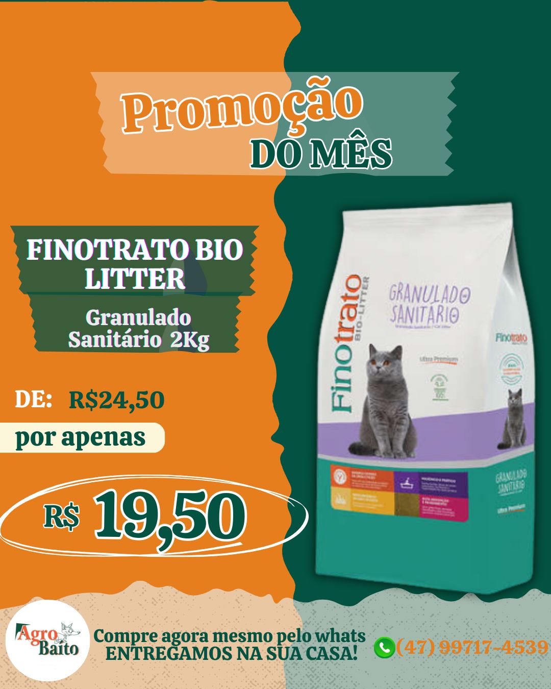 Feed - Gatos - Areia 2 Kg