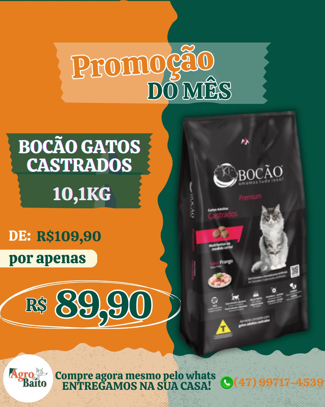 Feed - Gatos - Bocão 10 Kg