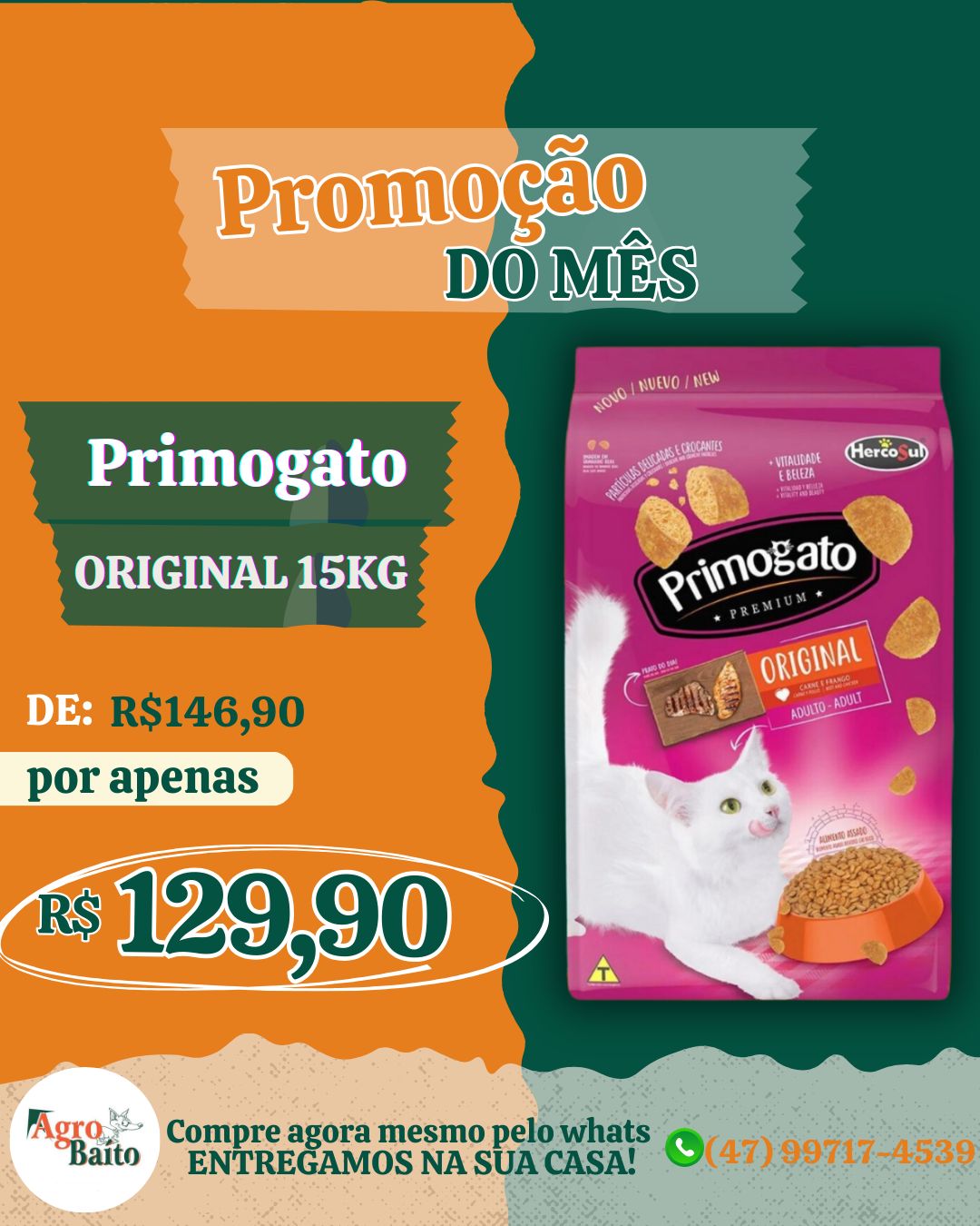 Feed - Gatos - Primogato 15 Kg